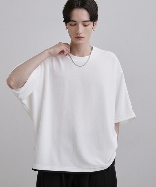 tk.TAKEO KIKUCHI / ティーケー タケオキクチ カットソー | 【ネックレス付】ドルマンカットソー | 詳細1