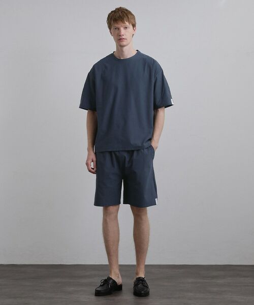tk.TAKEO KIKUCHI / ティーケー タケオキクチ Tシャツ | Tシャツ＆ショーツパッカブルセット（ネイビー(094)）