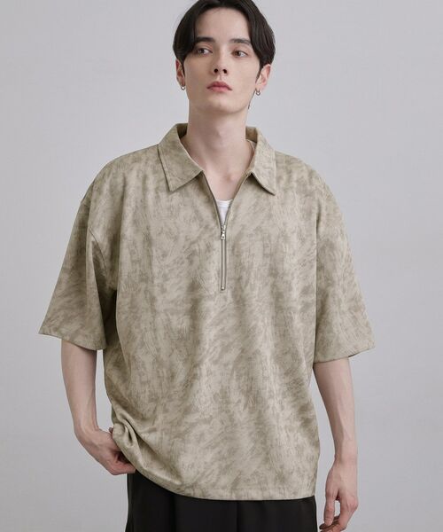 tk.TAKEO KIKUCHI / ティーケー タケオキクチ ポロシャツ | ヴィンテージハーフジップ | 詳細5