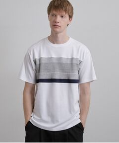 tk.TAKEO KIKUCHI / ティーケー タケオキクチ Tシャツ | パネルニット切替カットソー