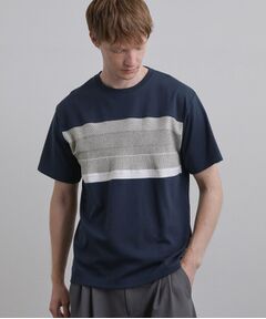 tk.TAKEO KIKUCHI / ティーケー タケオキクチ Tシャツ | パネルニット切替カットソー