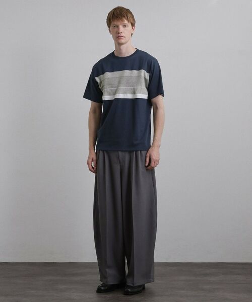 tk.TAKEO KIKUCHI / ティーケー タケオキクチ Tシャツ | パネルニット切替カットソー | 詳細10