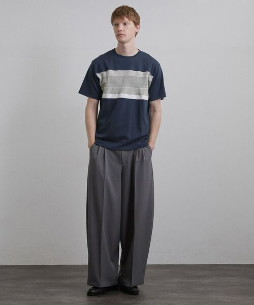 tk.TAKEO KIKUCHI / ティーケー タケオキクチ Tシャツ | パネルニット切替カットソー | 詳細11