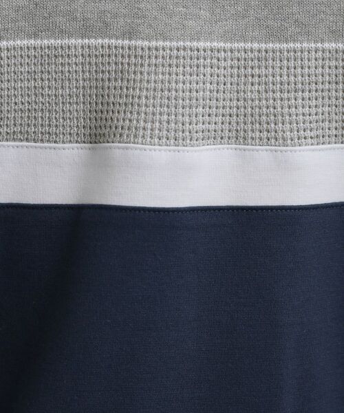 tk.TAKEO KIKUCHI / ティーケー タケオキクチ Tシャツ | パネルニット切替カットソー | 詳細12