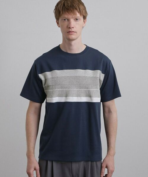 tk.TAKEO KIKUCHI / ティーケー タケオキクチ Tシャツ | パネルニット切替カットソー | 詳細13