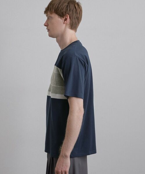 tk.TAKEO KIKUCHI / ティーケー タケオキクチ Tシャツ | パネルニット切替カットソー | 詳細14