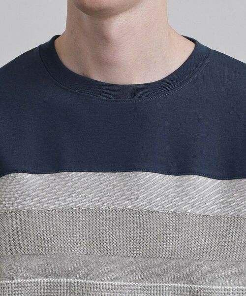 tk.TAKEO KIKUCHI / ティーケー タケオキクチ Tシャツ | パネルニット切替カットソー | 詳細16