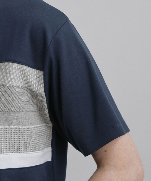 tk.TAKEO KIKUCHI / ティーケー タケオキクチ Tシャツ | パネルニット切替カットソー | 詳細17