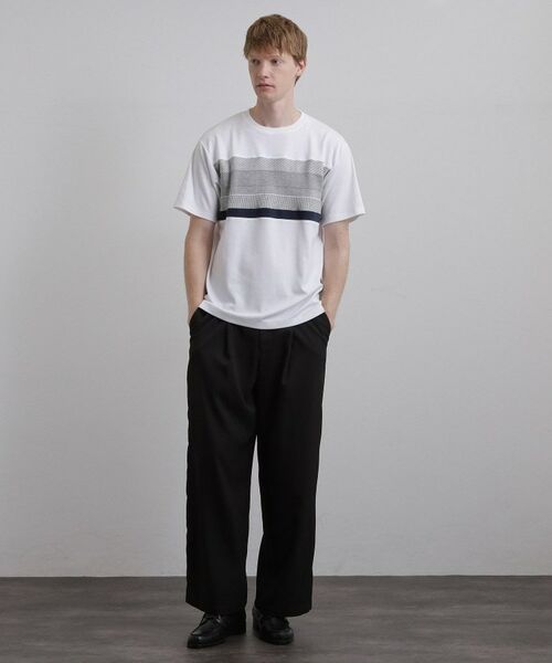 tk.TAKEO KIKUCHI / ティーケー タケオキクチ Tシャツ | パネルニット切替カットソー | 詳細3