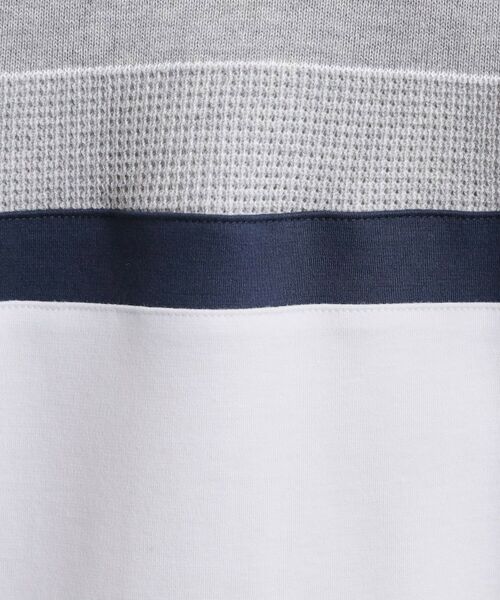 tk.TAKEO KIKUCHI / ティーケー タケオキクチ Tシャツ | パネルニット切替カットソー | 詳細4