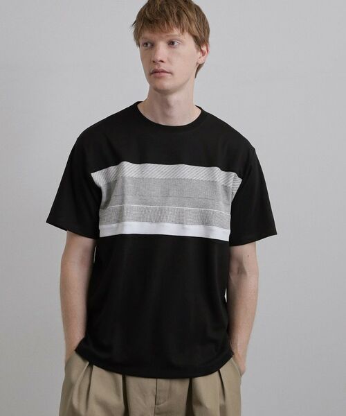 tk.TAKEO KIKUCHI / ティーケー タケオキクチ Tシャツ | パネルニット切替カットソー | 詳細5