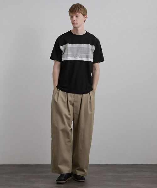 tk.TAKEO KIKUCHI / ティーケー タケオキクチ Tシャツ | パネルニット切替カットソー | 詳細7