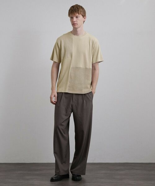 tk.TAKEO KIKUCHI / ティーケー タケオキクチ Tシャツ | ブロックニット切替カットソー | 詳細10
