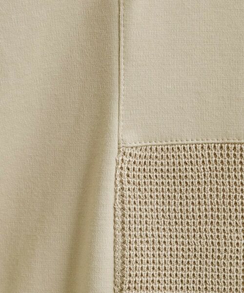 tk.TAKEO KIKUCHI / ティーケー タケオキクチ Tシャツ | ブロックニット切替カットソー | 詳細12