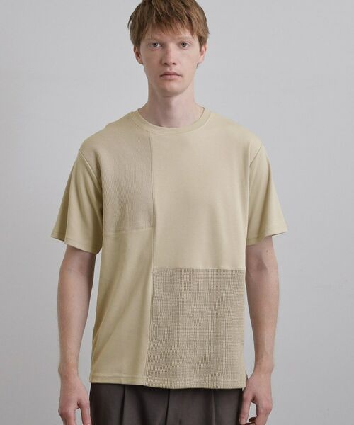 tk.TAKEO KIKUCHI / ティーケー タケオキクチ Tシャツ | ブロックニット切替カットソー | 詳細13
