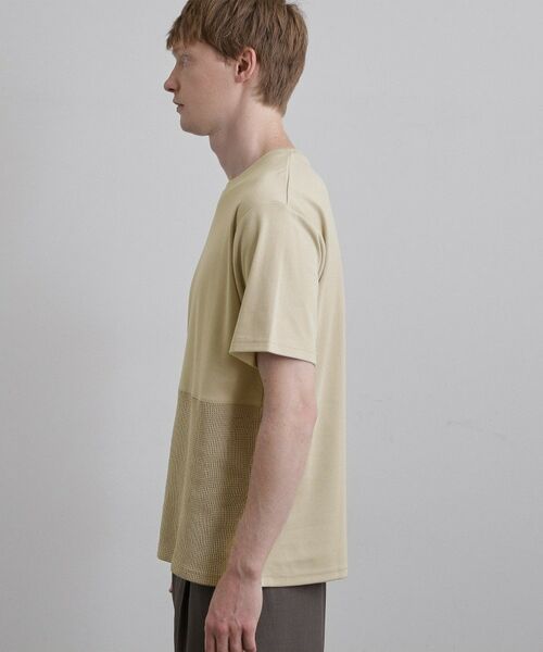 tk.TAKEO KIKUCHI / ティーケー タケオキクチ Tシャツ | ブロックニット切替カットソー | 詳細14