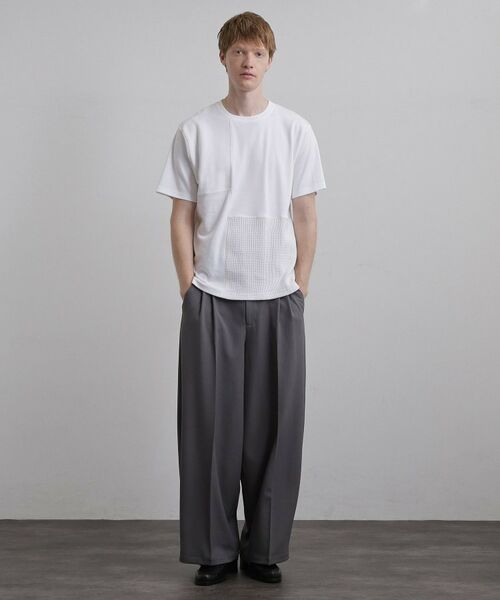 tk.TAKEO KIKUCHI / ティーケー タケオキクチ Tシャツ | ブロックニット切替カットソー | 詳細2