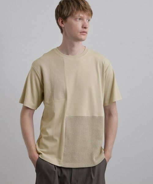 tk.TAKEO KIKUCHI / ティーケー タケオキクチ Tシャツ | ブロックニット切替カットソー | 詳細9