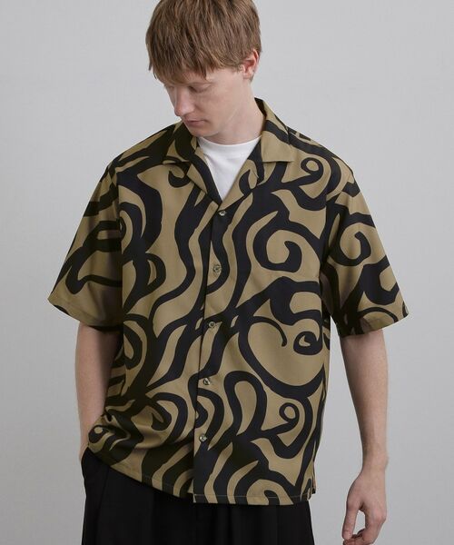 tk.TAKEO KIKUCHI / ティーケー タケオキクチ シャツ・ブラウス | 幾何学プリントシャツ | 詳細1