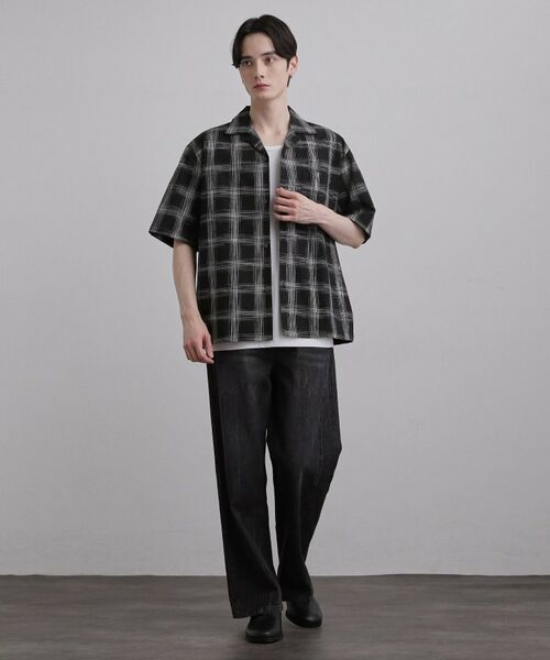 tk.TAKEO KIKUCHI / ティーケー タケオキクチ シャツ・ブラウス | カスレチェック半袖シャツ | 詳細11