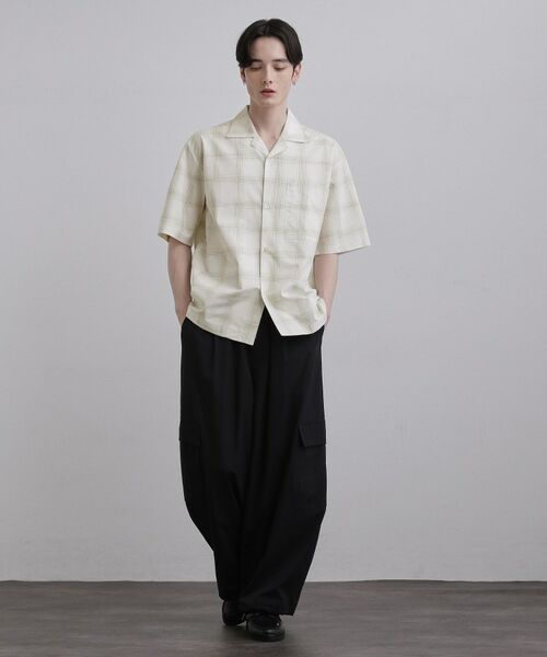 tk.TAKEO KIKUCHI / ティーケー タケオキクチ シャツ・ブラウス | カスレチェック半袖シャツ | 詳細2