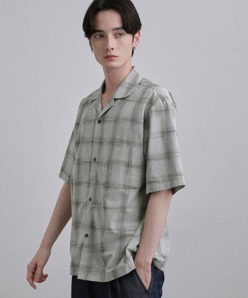 tk.TAKEO KIKUCHI / ティーケー タケオキクチ シャツ・ブラウス | カスレチェック半袖シャツ | 詳細5