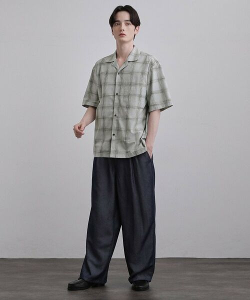 tk.TAKEO KIKUCHI / ティーケー タケオキクチ シャツ・ブラウス | カスレチェック半袖シャツ | 詳細7