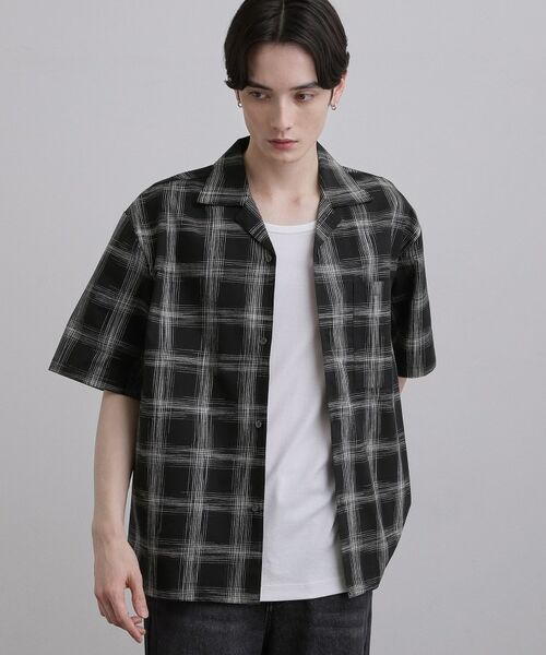 tk.TAKEO KIKUCHI / ティーケー タケオキクチ シャツ・ブラウス | カスレチェック半袖シャツ | 詳細9