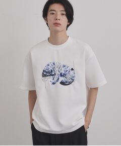 フラワープリントTシャツ