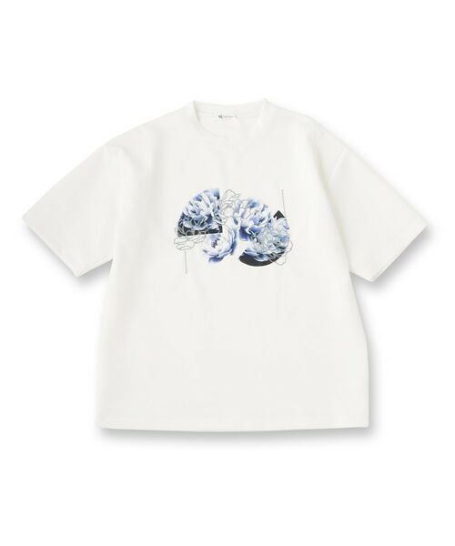 tk.TAKEO KIKUCHI / ティーケー タケオキクチ Tシャツ | フラワープリントTシャツ | 詳細1