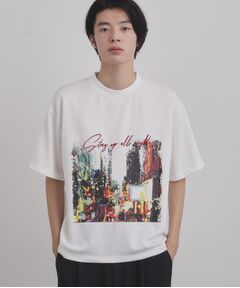 tk.TAKEO KIKUCHI / ティーケー タケオキクチ Tシャツ | ブラシ刺繍半袖Ｔシャツ