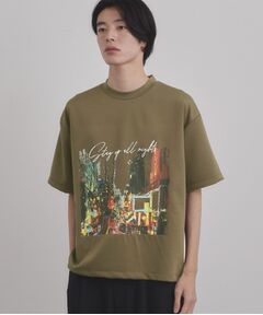 tk.TAKEO KIKUCHI / ティーケー タケオキクチ Tシャツ | ブラシ刺繍半袖Ｔシャツ