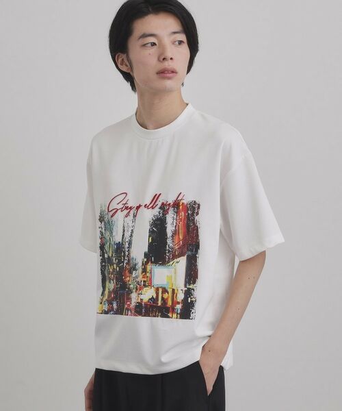 tk.TAKEO KIKUCHI / ティーケー タケオキクチ Tシャツ | ブラシ刺繍半袖Ｔシャツ | 詳細1