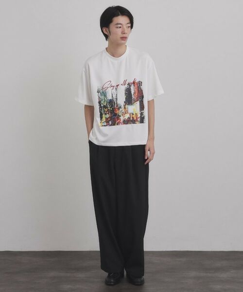tk.TAKEO KIKUCHI / ティーケー タケオキクチ Tシャツ | ブラシ刺繍半袖Ｔシャツ | 詳細3