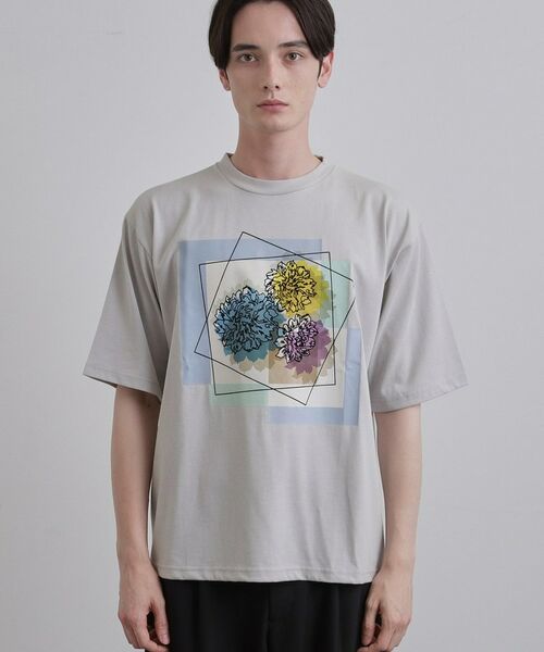 tk.TAKEO KIKUCHI / ティーケー タケオキクチ Tシャツ | フラワープリントTシャツ | 詳細15
