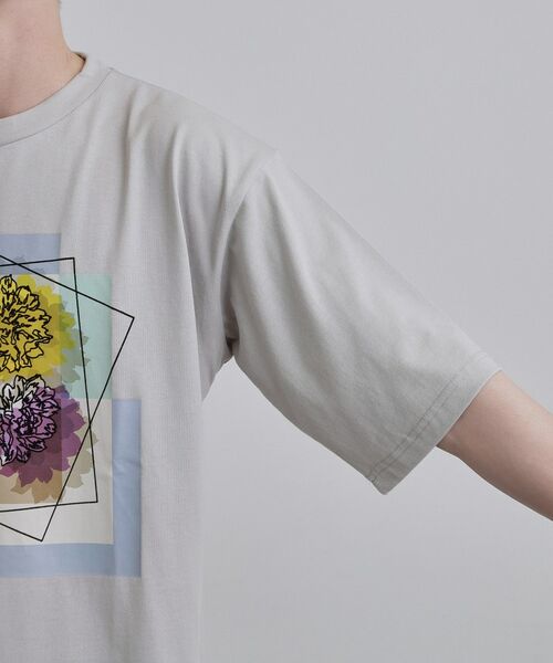 tk.TAKEO KIKUCHI / ティーケー タケオキクチ Tシャツ | フラワープリントTシャツ | 詳細20