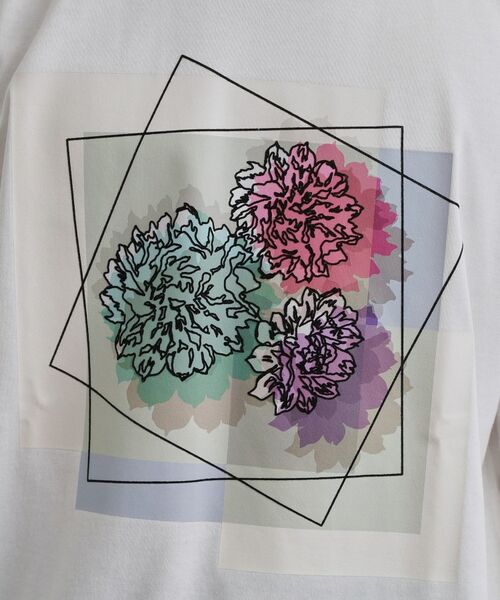 tk.TAKEO KIKUCHI / ティーケー タケオキクチ Tシャツ | フラワープリントTシャツ | 詳細4