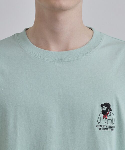 tk.TAKEO KIKUCHI / ティーケー タケオキクチ Tシャツ | ひげオジワンポイントTシャツ | 詳細16