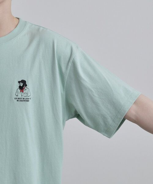 tk.TAKEO KIKUCHI / ティーケー タケオキクチ Tシャツ | ひげオジワンポイントTシャツ | 詳細17