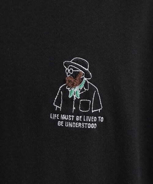tk.TAKEO KIKUCHI / ティーケー タケオキクチ Tシャツ | ひげオジワンポイントTシャツ | 詳細8