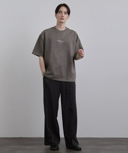 tk.TAKEO KIKUCHI / ティーケー タケオキクチ Tシャツ | ポンチスエードタッチTシャツ | 詳細11