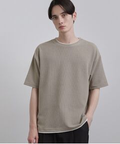 tk.TAKEO KIKUCHI / ティーケー タケオキクチ Tシャツ | リブフェイクレイヤードTシャツ