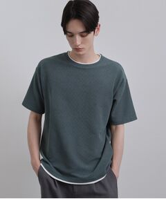 tk.TAKEO KIKUCHI / ティーケー タケオキクチ Tシャツ | リブフェイクレイヤードTシャツ