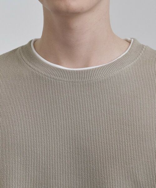 tk.TAKEO KIKUCHI / ティーケー タケオキクチ Tシャツ | リブフェイクレイヤードTシャツ | 詳細16