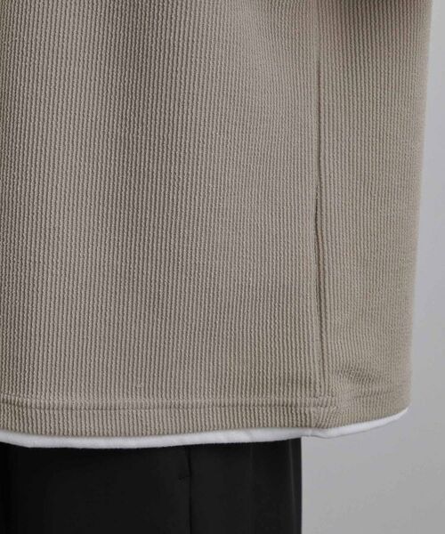 tk.TAKEO KIKUCHI / ティーケー タケオキクチ Tシャツ | リブフェイクレイヤードTシャツ | 詳細18