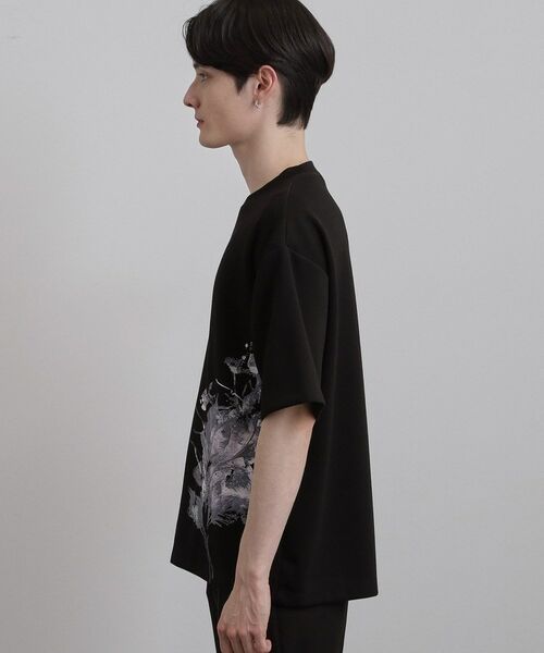 tk.TAKEO KIKUCHI / ティーケー タケオキクチ Tシャツ | リーフエンブロブラーTシャツ | 詳細12