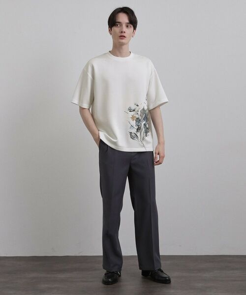 tk.TAKEO KIKUCHI / ティーケー タケオキクチ Tシャツ | リーフエンブロブラーTシャツ | 詳細4