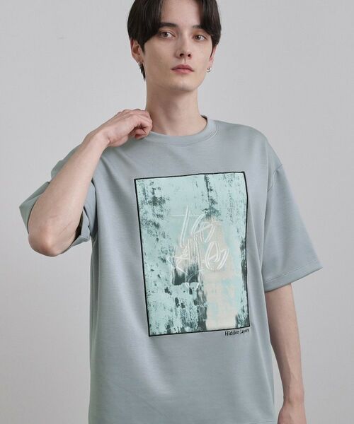tk.TAKEO KIKUCHI / ティーケー タケオキクチ Tシャツ | コンシールドエンブロTシャツ | 詳細13