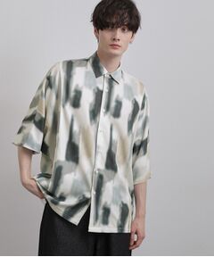 tk.TAKEO KIKUCHI / ティーケー タケオキクチ シャツ・ブラウス | 【今、売れています。】アブストラクトドルマンとろみシャツ/さらっとタッチ/ドレープ/美シルエット/総柄シャツ/モード