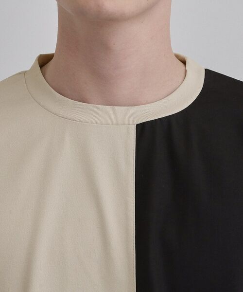 tk.TAKEO KIKUCHI / ティーケー タケオキクチ Tシャツ | 異素材ブロック切替Tシャツ | 詳細16